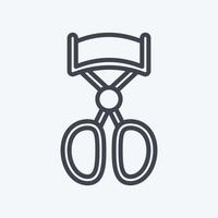 Icon Eyelash Curler - Line Style - simple illustration, good for prints , announcements, etc vector