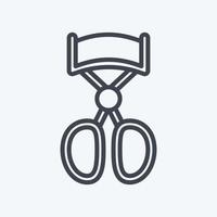 Icon Eyelash Curler - Line Style - simple illustration, good for prints , announcements, etc vector