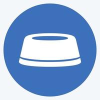 Icon Cap - Long Shadow Style - Simple illustration vector