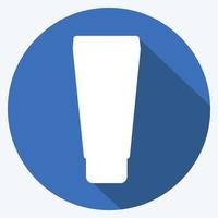 Icon Cream in tube - Long Shadow Style - simple illustration, good for prints , announcements, etc vector