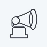 Icon Record Player - Line Style - Simple illustration, Good for Prints , Announcements, Etc vector