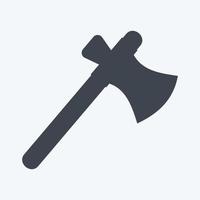 Icon Axe - Glyph Style - Simple illustration, Good for Prints , Announcements, Etc vector