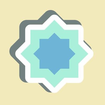 Sticker Islamic Star - Simple illustration