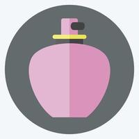 icono de perfume 1 - estilo plano - ilustración simple, bueno para impresiones, anuncios, etc. vector