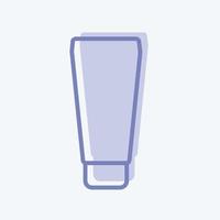 Icon Cream in tube - Two Tone Style - simple illustration, good for prints , announcements, etc vector