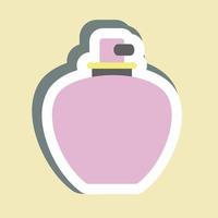 pegatina de perfume 1 - ilustración simple, buena para impresiones, anuncios, etc. vector