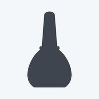 Icon Nail color - Glyph Style - simple illustration, good for prints , announcements, etc vector