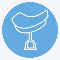 Icon Saddle - Blue Eyes Style - Simple illustration, Good for Prints , Announcements, Etc vector