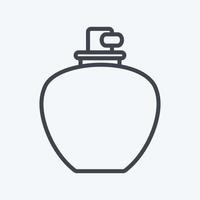 icon perfume 1 - estilo de línea - ilustración simple, bueno para impresiones, anuncios, etc. vector