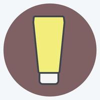 crema de icono en tubo - estilo de color mate - ilustración simple, buena para impresiones, anuncios, etc. vector