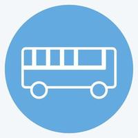 Icon Toy Bus - Blue Eyes Style - Simple illustration vector