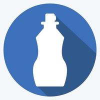 Icon Perfume 2 - Long Shadow Style - simple illustration, good for prints , announcements, etc vector