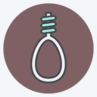 Icon Noose - Color Mate Style - Simple illustration, Good for Prints , Announcements, Etc vector