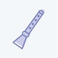 Icon Flute - Two Tone Style - Simple illustration, Good for Prints , Announcements, Etc vector