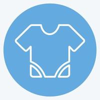Icon Baby Shirt - Blue Eyes Style - Simple illustration vector