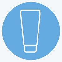 crema de icono en tubo - estilo ojos azules - ilustración simple, buena para impresiones, anuncios, etc. vector