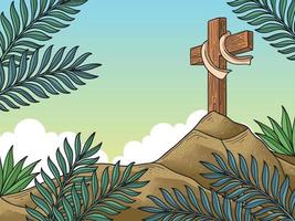 Beautiful Palm Sunday Concept vector
