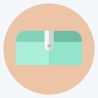 bolso de icono - estilo plano - ilustración simple, bueno para impresiones, anuncios, etc. vector