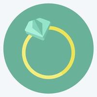 Icon Rings - Flat Style - simple illustration, good for prints , announcements, etc vector