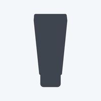 Icon Cream in tube - Glyph Style - simple illustration, good for prints , announcements, etc vector