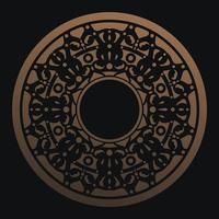 luxury ornament pattern circle design vector