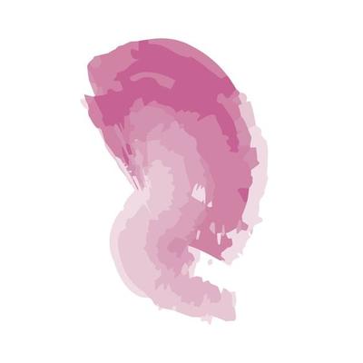 Pink watercolor spot vector.Spot pink abstract on a white background