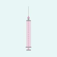 Syringe without injection, Medical instrument. vector