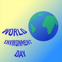 World Environment Day banner.Earth. Poster, cover, card, print design Environment Day. Eco poster,eco banner or eco card for with stylish typography. vector