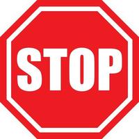 Stop vector sign