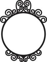 Victorian frame simple vector