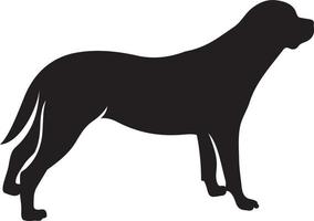 Rottweiler silhouette vector