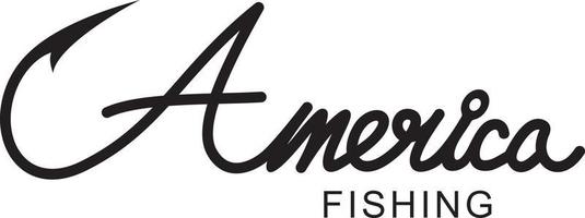 America fishing vector