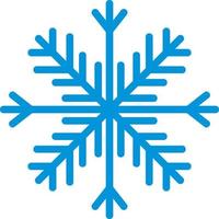 Snowflake blue icon vector