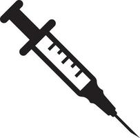 Injection syringe simple icon vector