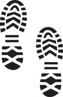 Footprint. Shoe soles print vector