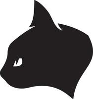 icono de silueta de gato vector