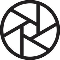 Camera shutter icon vector