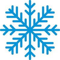 Snowflake blue icon vector