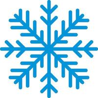 Snowflake blue icon vector