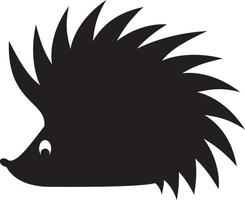 Hedgehog silhouette vector