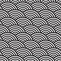 Wave seamless pattern vector