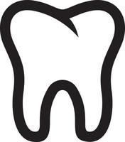 Tooth outline vector