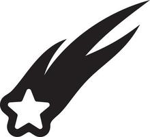 Shooting star icon vector