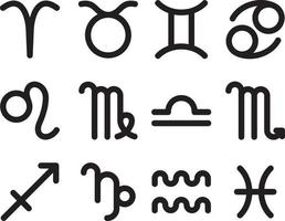 signos del zodiaco simbolos simples