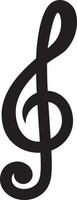 Treble Clef Music Note vector