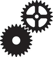 Gears silhouette Speech vector