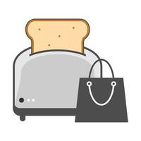 Illustration Vector Graphic of Toaster Logo. Perfect to use for Technology Company