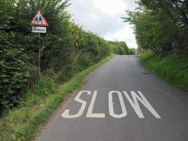 Slow speed sign photo