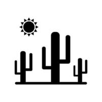 Cactus on a white background vector