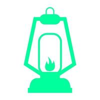 Camp light on white background vector